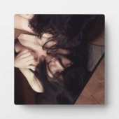 Plaque Photo Femme et miroir (Devant)