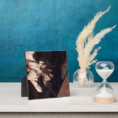 Plaque Photo Femme et miroir (Insitu)