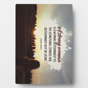 Plaque Photo Femme forte