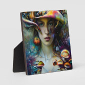 Plaque Photo Femme Imaginaire champignon (Recto)