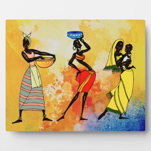 Plaque Photo Femmes d'Afrique (Devant)