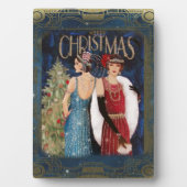 Plaque Photo Femmes de Noël Art déco (Devant)