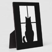 Plaque Photo Fenêtre Cat Cliquez pour Customiser la couleur Déc (Côté)