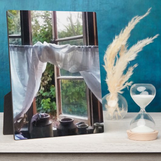 PLAQUE PHOTO FENÊTRE CUISINE FERMIÈRE (Côté)