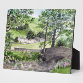 Plaque Photo Ferme près de Thirlmere, Lake District, Angleterre (Côté)