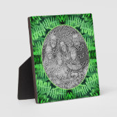 Plaque Photo Fermes à feuilles vertes Créez votre propre photo (Recto)