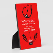 Plaque Photo Festival de poutine canadienne modifiable (Côté)