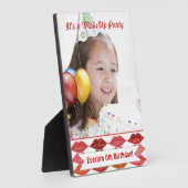 Plaque Photo Fête d'anniversaire de maquillage pour petites fil (Côté)