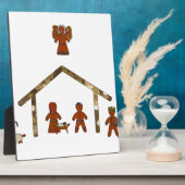Plaque Photo fête de Noël (Côté)
