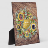 Plaque Photo Fête de Noël de la couronne photo Collage (Côté)