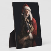 Plaque Photo Fête de Noël du berger de Belgique (Côté)