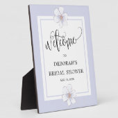 Plaque Photo Fête des mariées florale romantique Lilac (Côté)