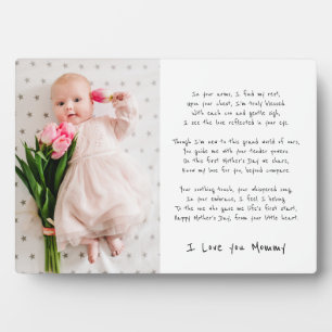 Plaque Photo Fête des mères