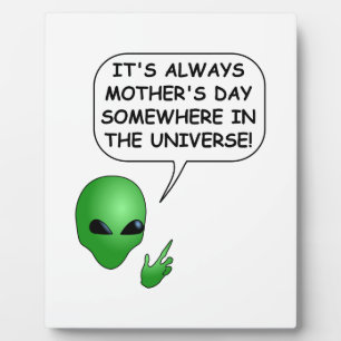 Plaque Photo Fête des mères Aliens