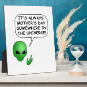 Plaque Photo Fête des mères Aliens (Côté)