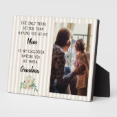 Plaque Photo Fête des mères Grand-mère Cadeau photo (Côté)