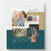 Plaque Photo Fête des pères cadeau Meilleur papa Jamais Photo C (Devant)