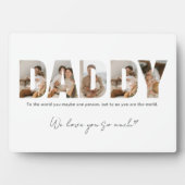 Plaque Photo Fête des pères Collage photo papa (Devant)