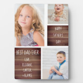 Plaque Photo Fête des pères de collage photo moderne (Devant)