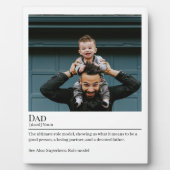 Plaque Photo Fête des pères de définition papa (Devant)
