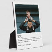 Plaque Photo Fête des pères de définition papa (Côté)