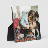 Plaque Photo Fête des pères minime de superposition DAD (Recto)