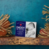 Plaque Photo Fête des pères moderne agréable photo (Côté)