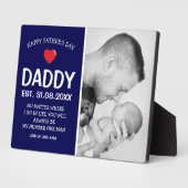 Plaque Photo Fête des pères moderne agréable photo (Côté)