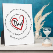 Plaque Photo Fête des pères papa (Côté)