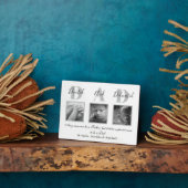 Plaque Photo Fête des pères photo collage (Côté)