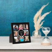 Plaque Photo Fête des pères Photo Collage noir (Insitu)