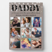 Plaque Photo Fête des pères rustique 9 Photo (Devant)
