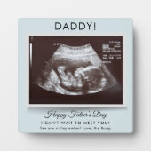 Plaque Photo Fête des pères Ultrasound Grossesse Faire-part pap (Devant)