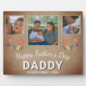 Plaque Photo Fête du Père Russe Papa Keepsaké 3 Photo (Devant)