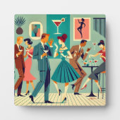 Plaque Photo Fête Moderne Du Milieu Du Siècle Martini Dance (Devant)