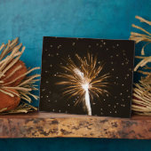 Plaque Photo Feu d'artifice sur la rivière Savannah (Côté)