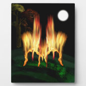 Plaque Photo Feu d'incendie (Devant)