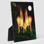 Plaque Photo Feu d'incendie (Côté)