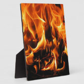 Plaque Photo Feu, flammes (Côté)