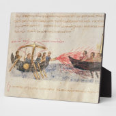 Plaque Photo Feu grec (vellum) (Côté)