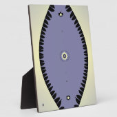 Plaque Photo Feuille violette (Côté)