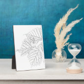 Plaque Photo Feuilles de Basswood (Côté)