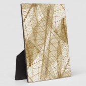 Plaque Photo Feuilles en dentelle beige crème pâle (Côté)