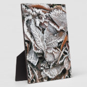 PLAQUE PHOTO FEUILLES HIVER (Côté)