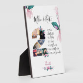 Plaque Photo Fiançailles Mariage Anniversaire collage Nouveau m (Côté)