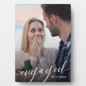 Plaque Photo Fiançailles photo moderne Keepsaké (Devant)