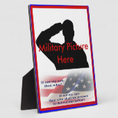 Plaque Photo Fier parent du cadre de fils militaire (Côté)