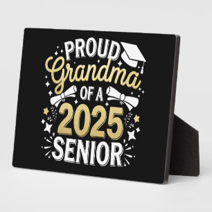 Plaque Photo Fière Grand-Mère D'Un Diplôme D'Études Supérieures
