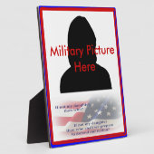 Plaque Photo Fière Parent de cadre de fille militaire (Côté)