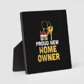 Plaque Photo Fière propriétaire d'une nouvelle maison (Recto)